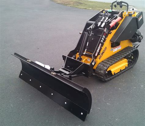 mini skid steer snow plow